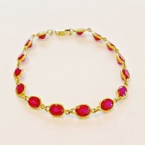 12kt Gold and Ruby Bracelet​​​